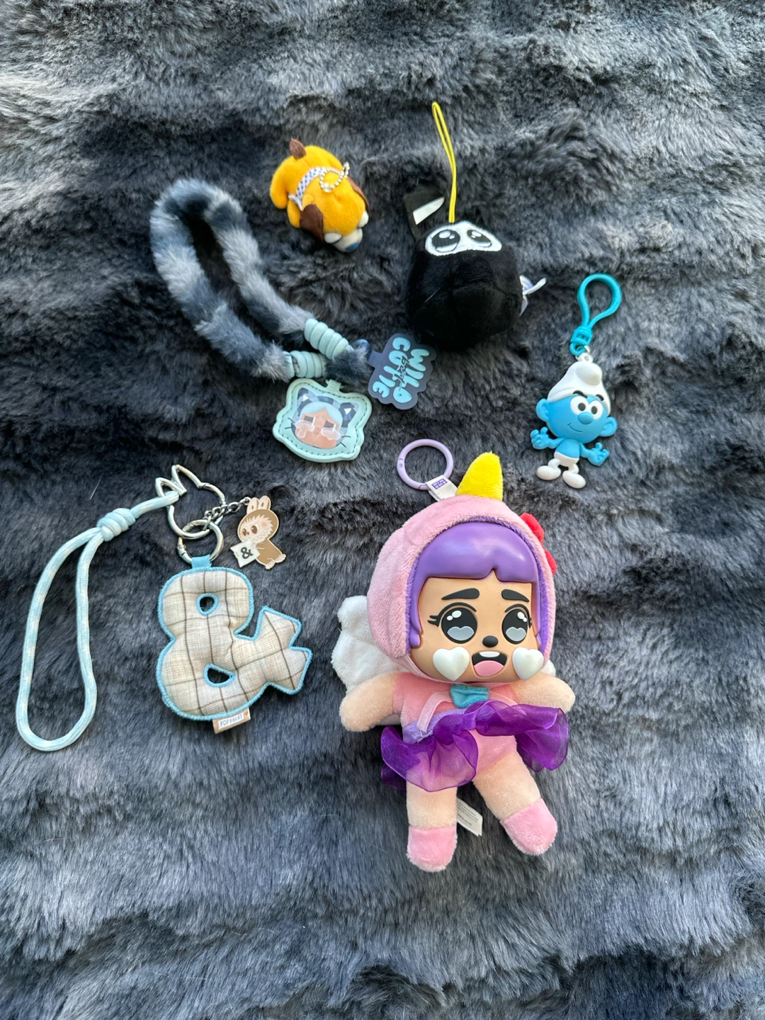 Misc keychains and blind box plushies