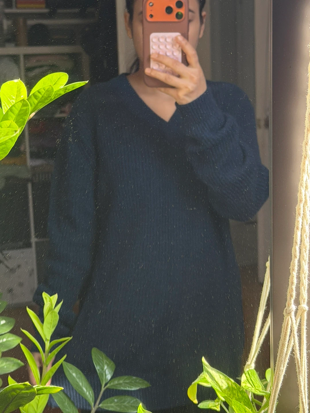 Navy Blue V-Neck Sweater - photo 5