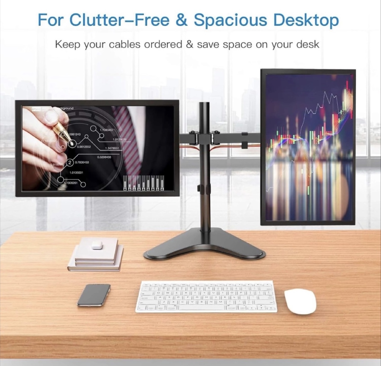 Dual Monitor Desk Mount Stand - photo 4