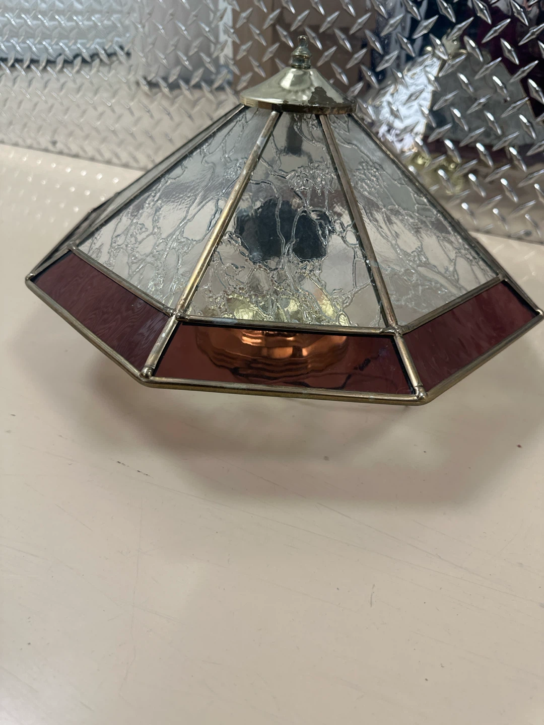 Stained Glass Ceiling Light Fixture