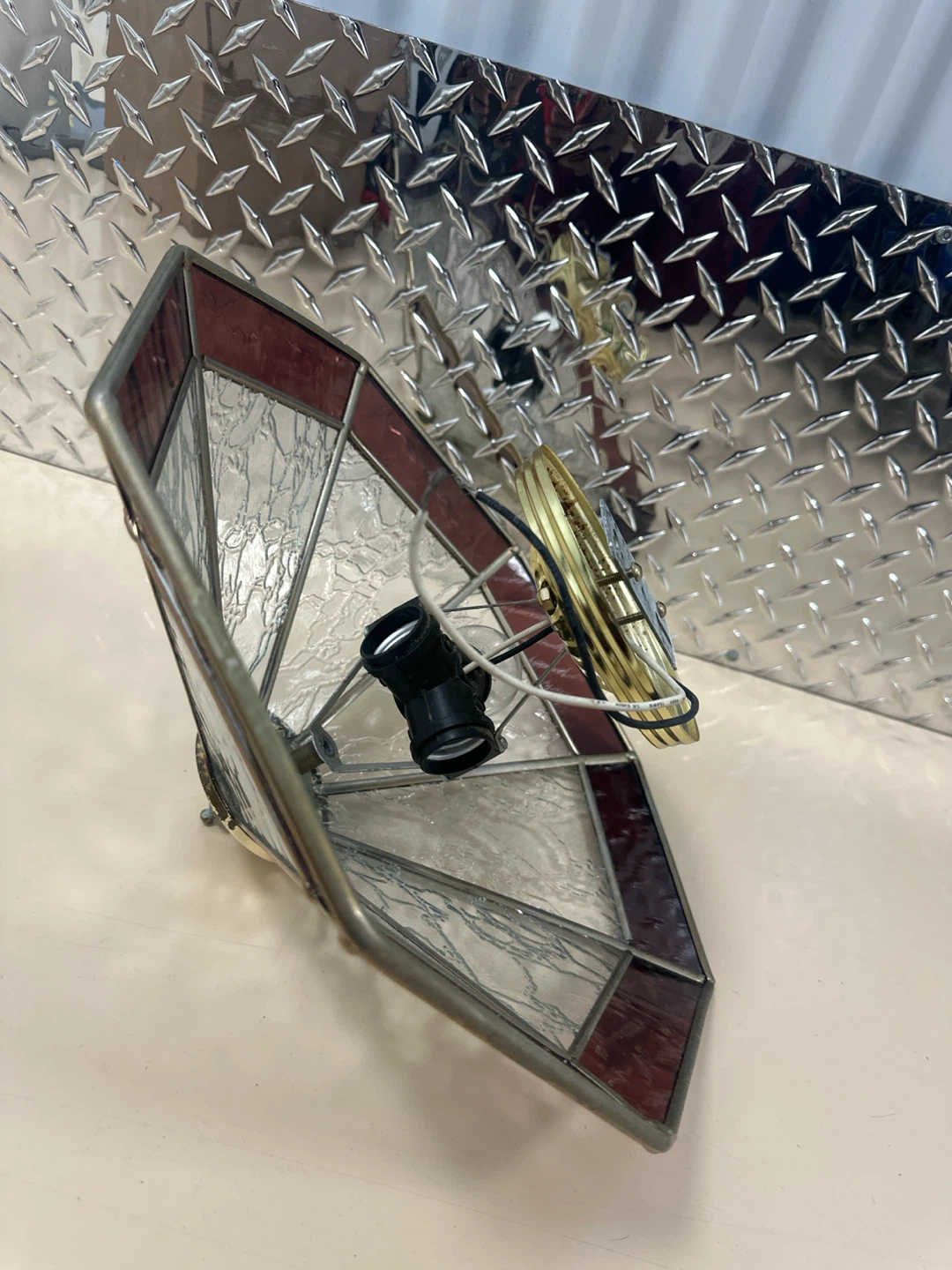 Stained Glass Ceiling Light Fixture - photo 2