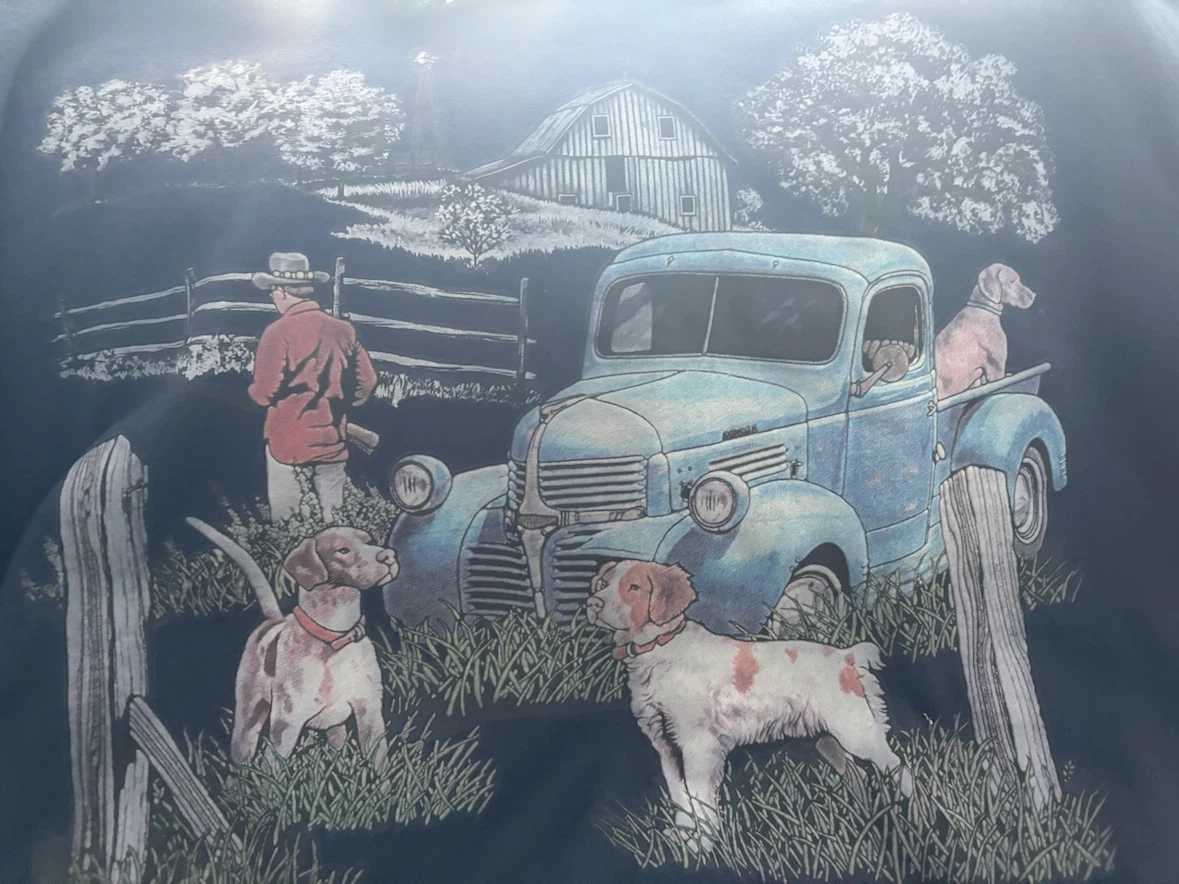 J&R Sportswear Vintage Country Scene Sweatshirt XL