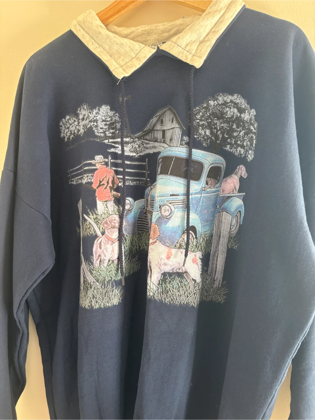 J&R Sportswear Vintage Country Scene Sweatshirt XL - photo 2