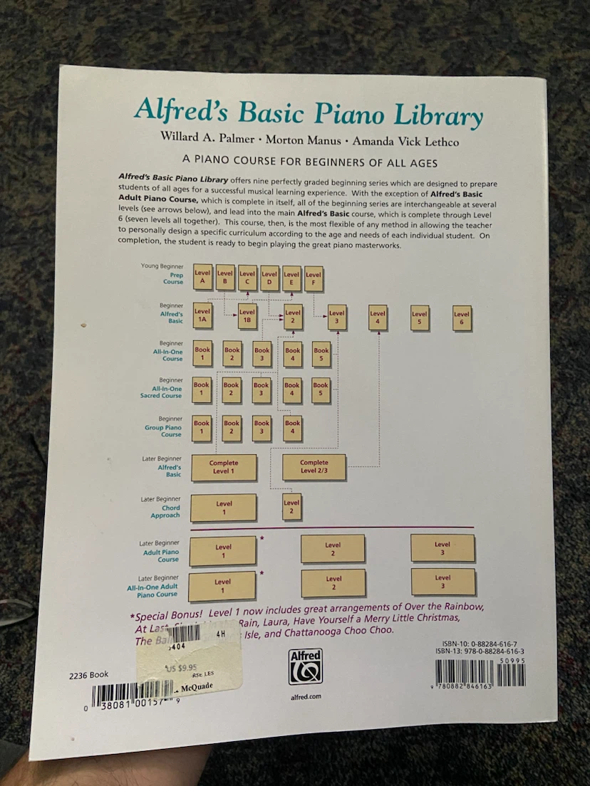 Alfred's Basic Adult Piano Course Lesson Book Level 1 - photo 2