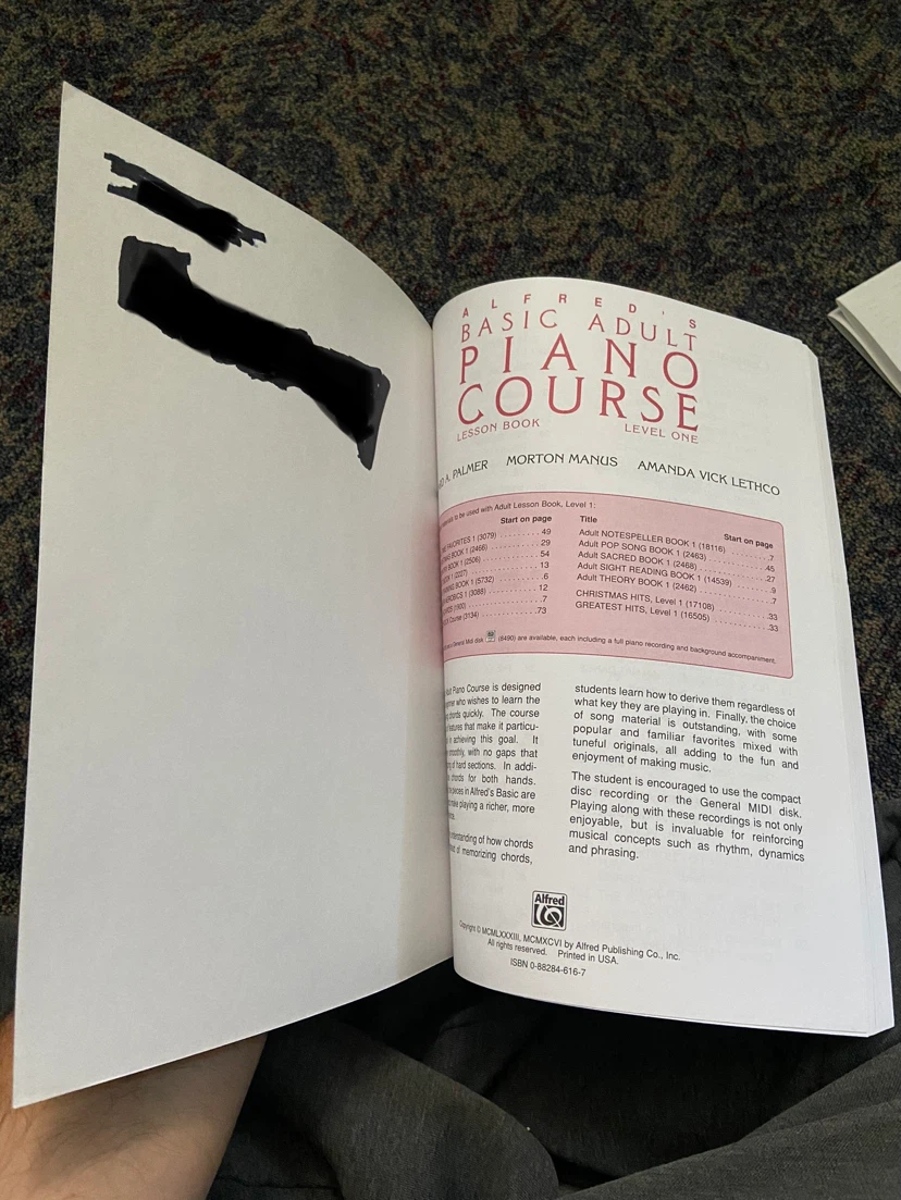 Alfred's Basic Adult Piano Course Lesson Book Level 1 - photo 3