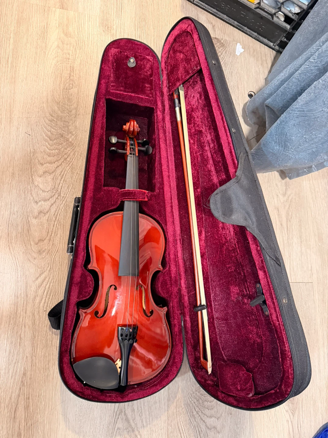 Acoustic Violin with Hard Case - photo 2