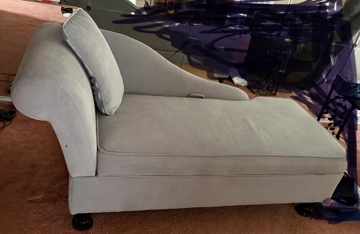 Light Gray Chaise Lounge