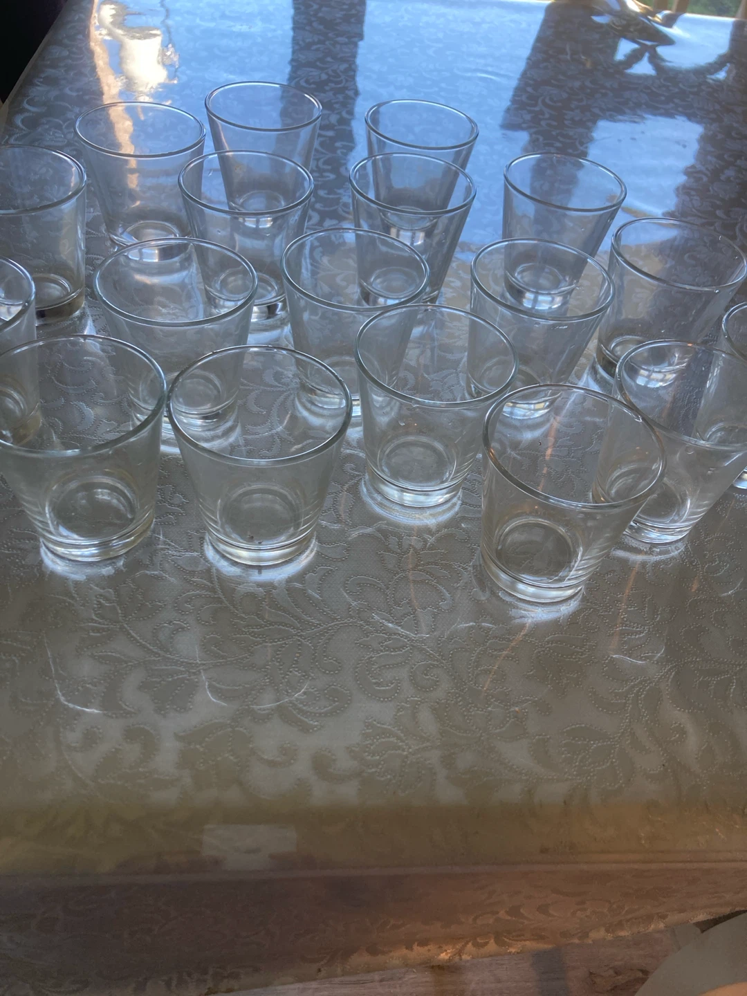 Set of 20 Clear Glass Tumblers - photo 2
