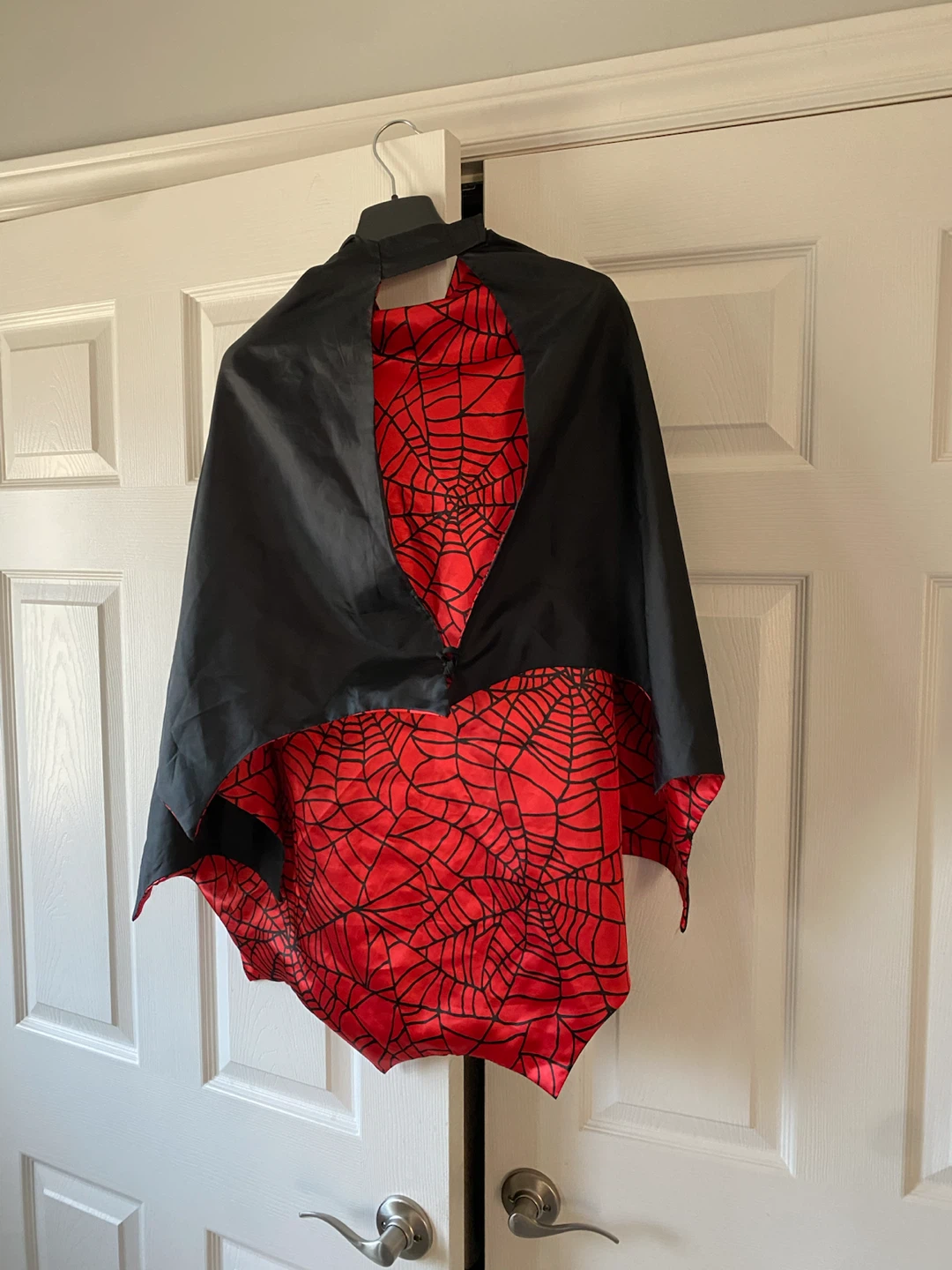 Reversible Spider-Man and Batman Costume Cape