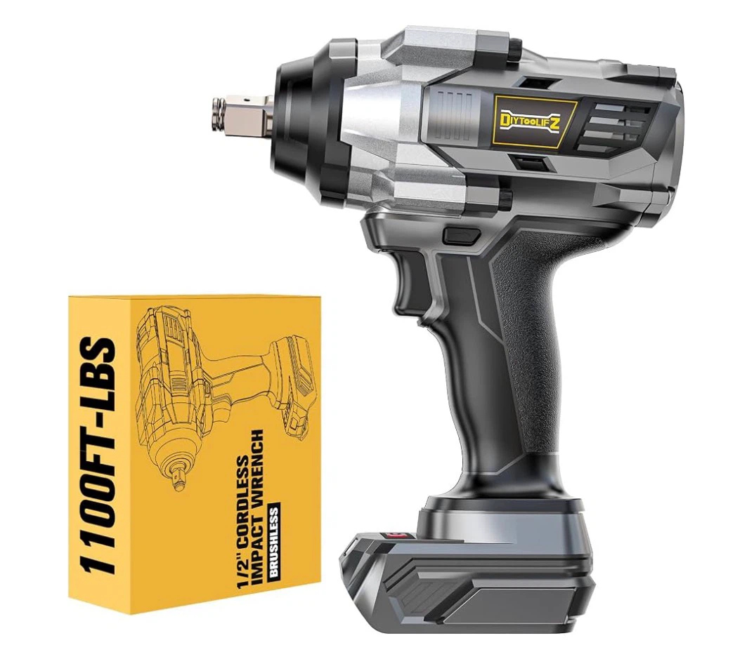 DIYToolifz 1/2" Cordless Brushless Impact Wrench