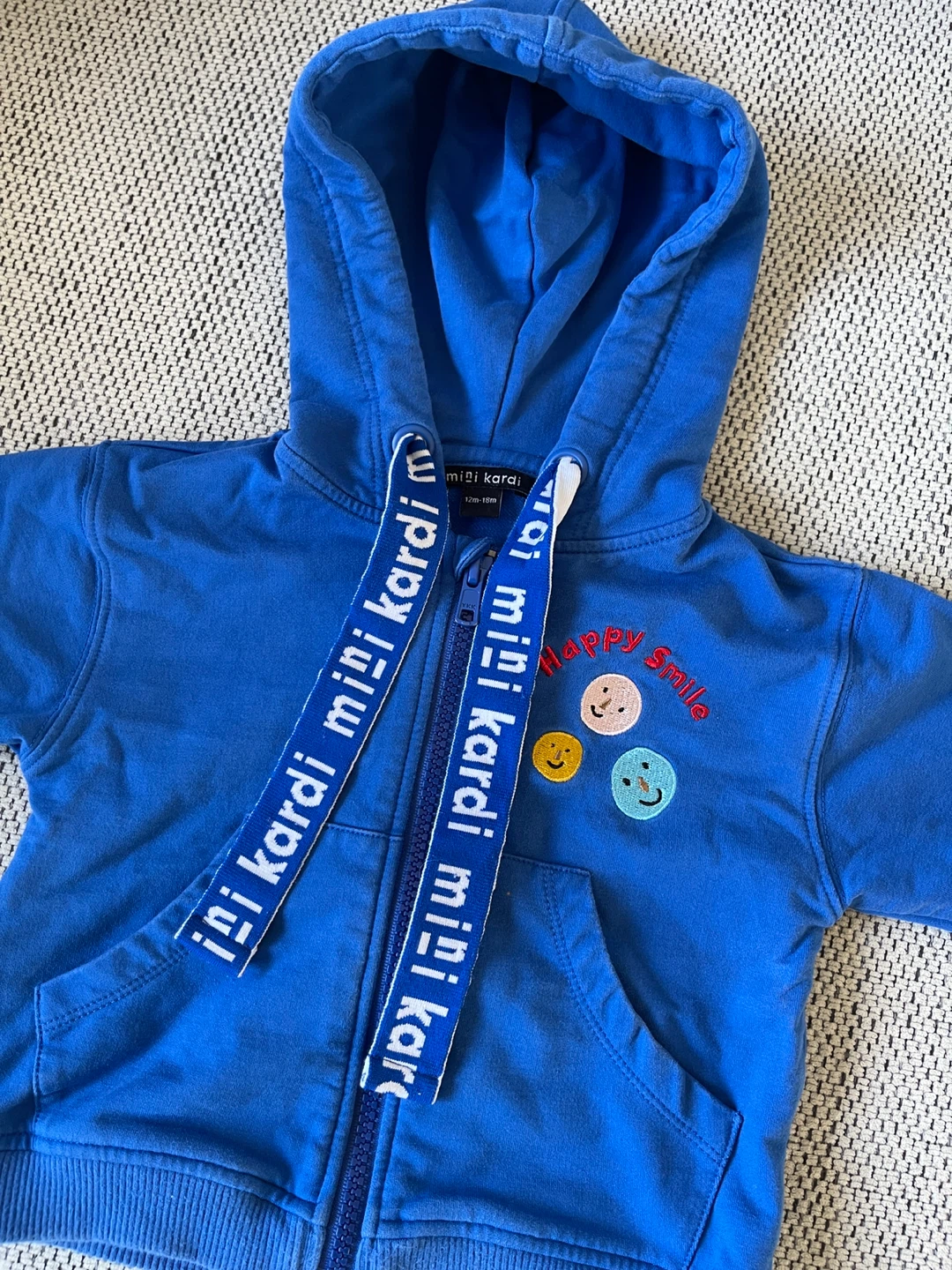 Mini Kardi Blue Hoodie 12-18m