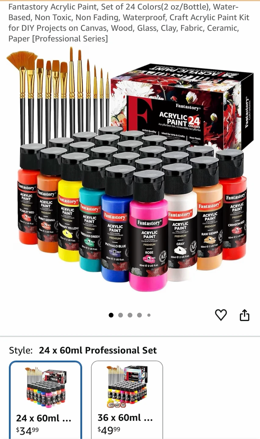 Fantastory Acrylic Paint Set - 24 Colours - photo 2