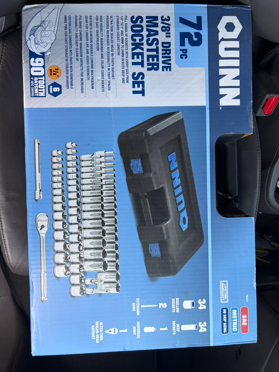 Quinn 72-Piece 3/8-inch Drive Master Socket Set
