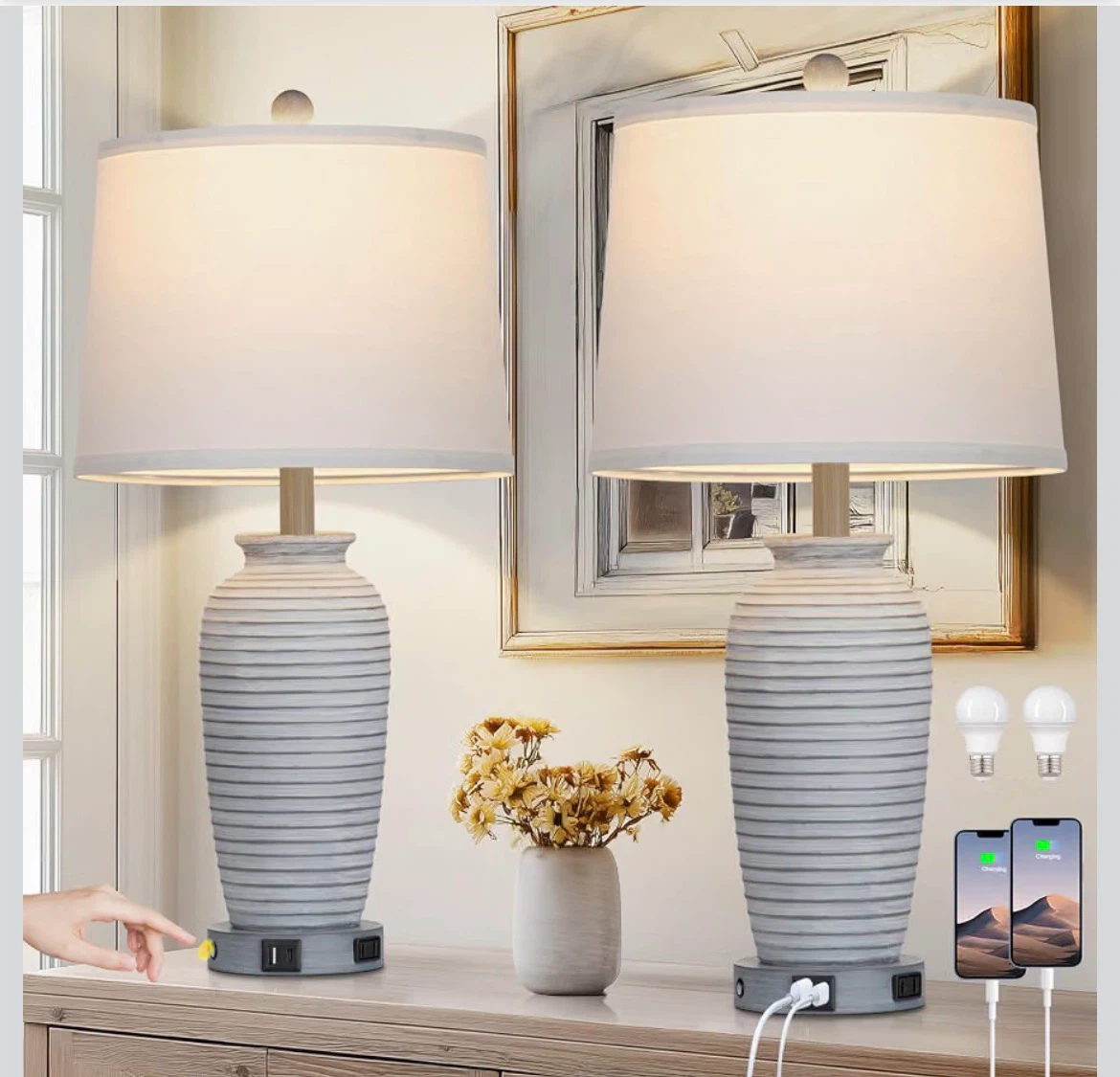 New Set of Lamps w/ Touch & Power - photo 4