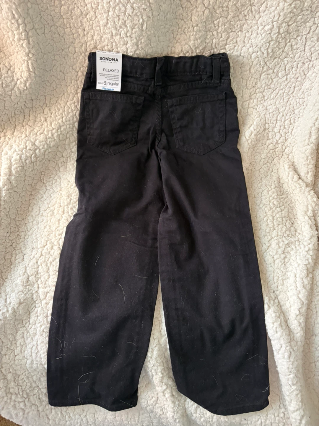 Sonoma Boys Relaxed Fit Jeans Black Size 6 Regular - photo 4