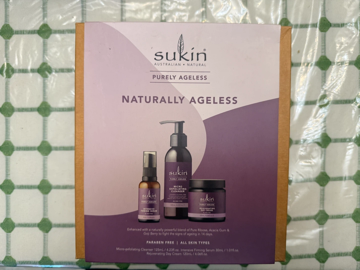 BRAND NEW: Sukin Purely Ageless 3-Piece Skincare Set