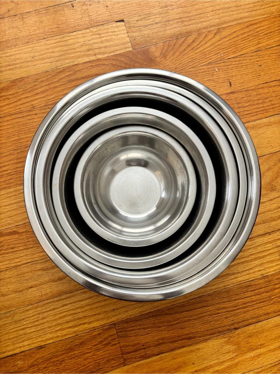 Set of 5 Stainless Steel Mixing Bowls
