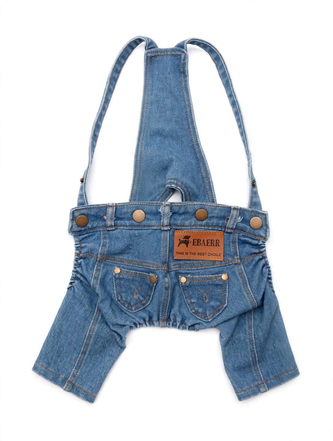 EBAERR Pet Denim Overalls Size M