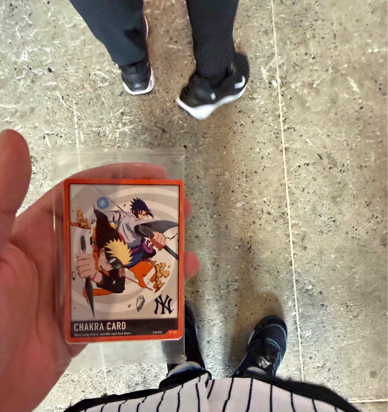LNaruto x New York Yankees exclusive CP-001 Chakra trading card