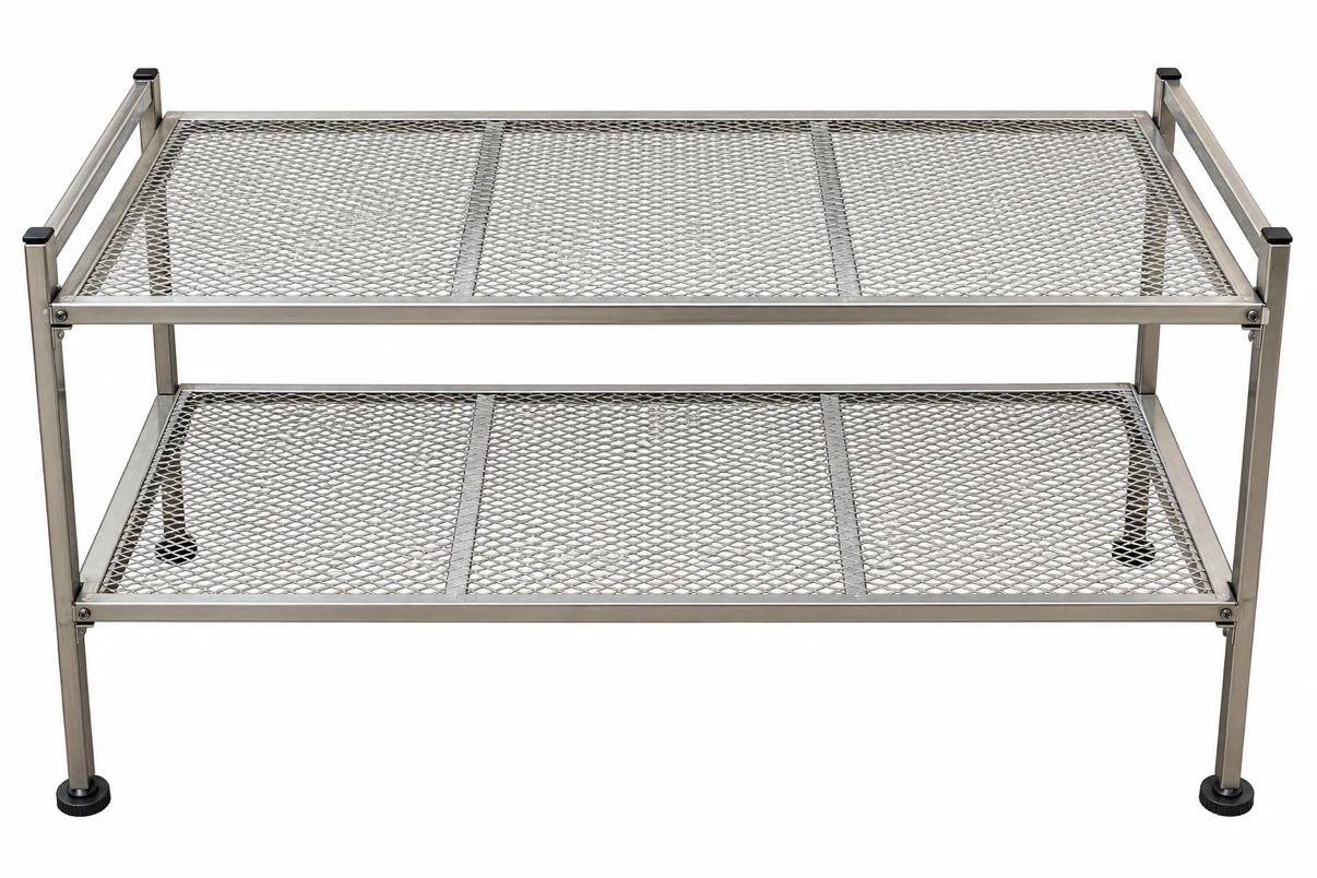 Two-Tier Stainless Steel Storage Rack