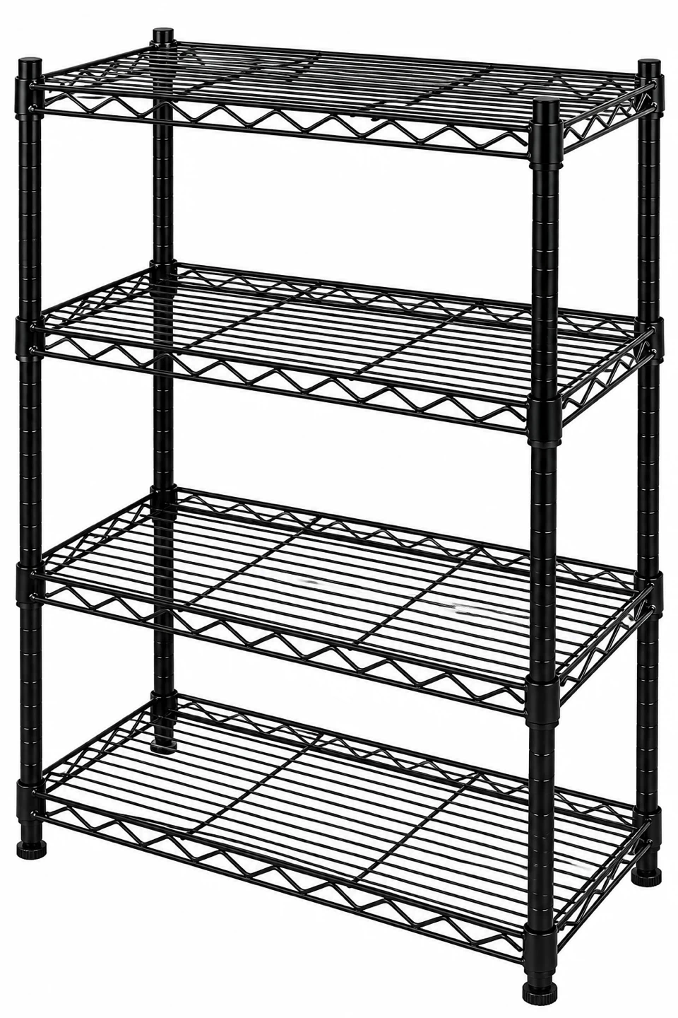4-Tier Metal Wire Storage Shelving Unit