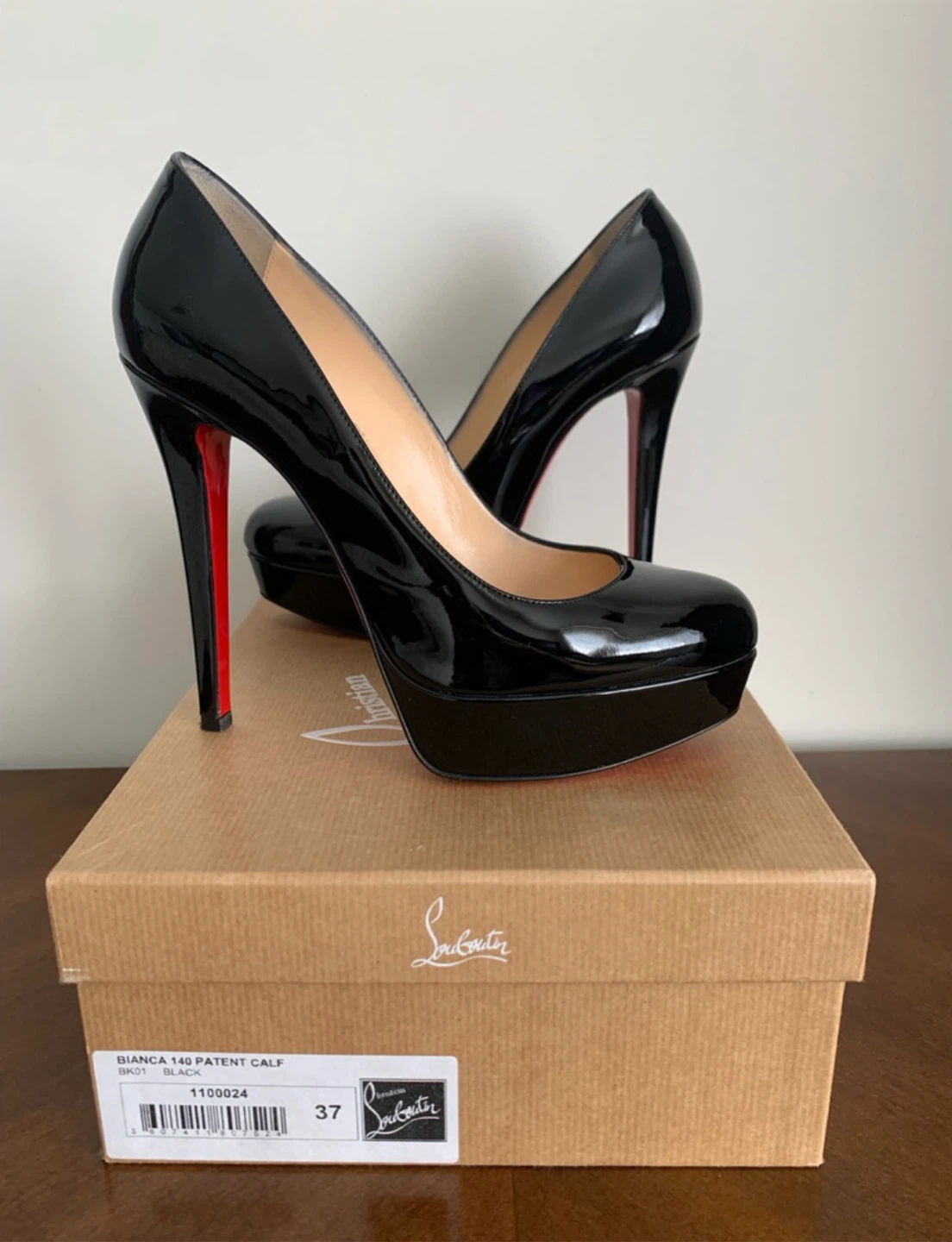 Christian Louboutin Bianca 140 Patent Calf Heels - photo 2