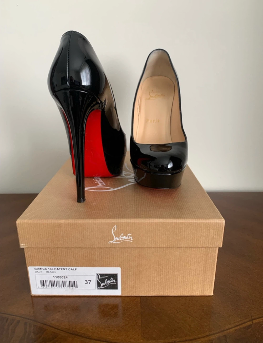 Christian Louboutin Bianca 140 Patent Calf Heels - photo 3
