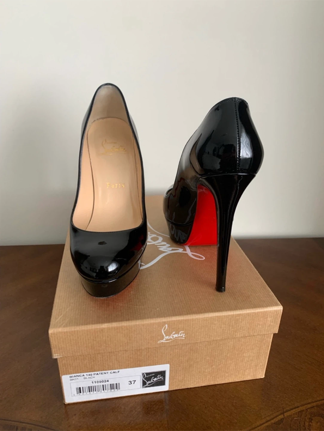 Christian Louboutin Bianca 140 Patent Calf Heels - photo 4