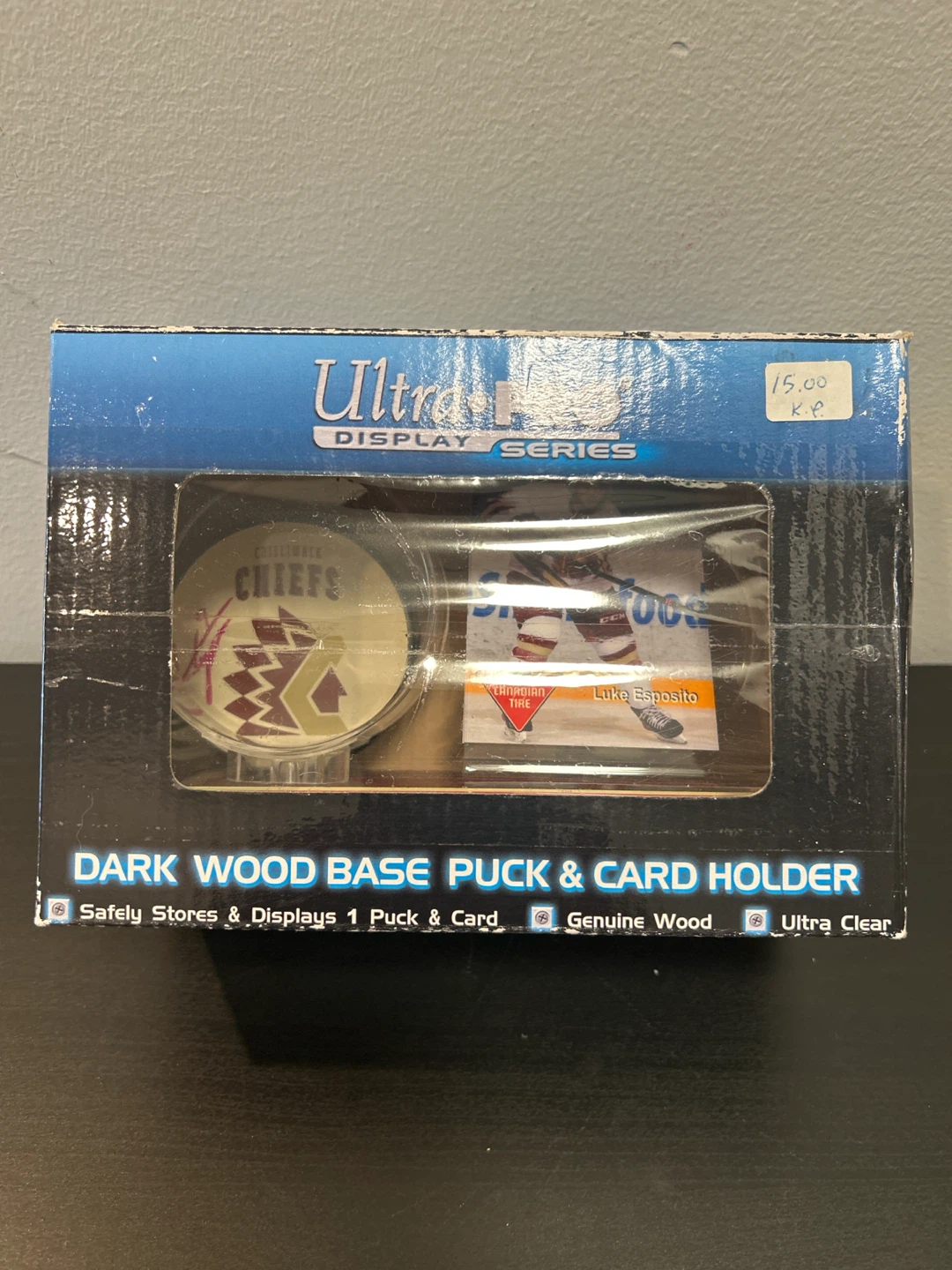 Ultra PRO Dark Wood Puck and Card Holder - photo 3