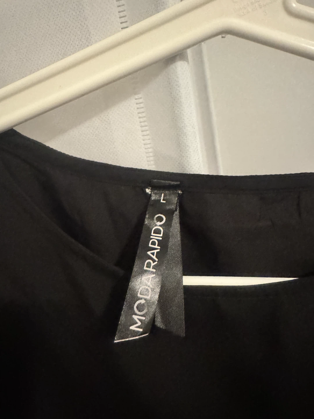 Black Eyelet Hem Top - photo 2
