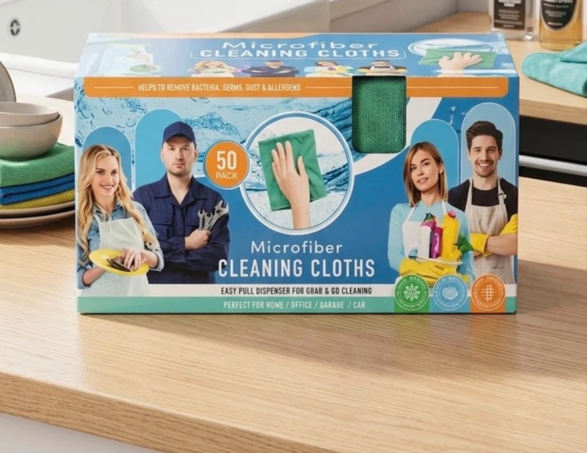 Microfiber Cleaning Cloths 50 Pack