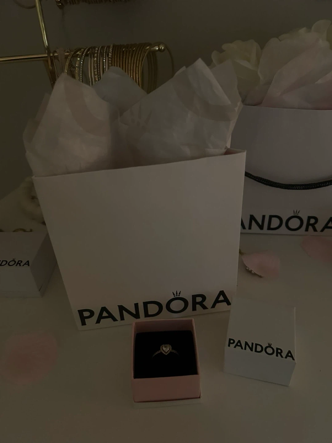 Pandora Sparkling Elevated Heart Ring 💗 | Original Box | [Size] - photo 2