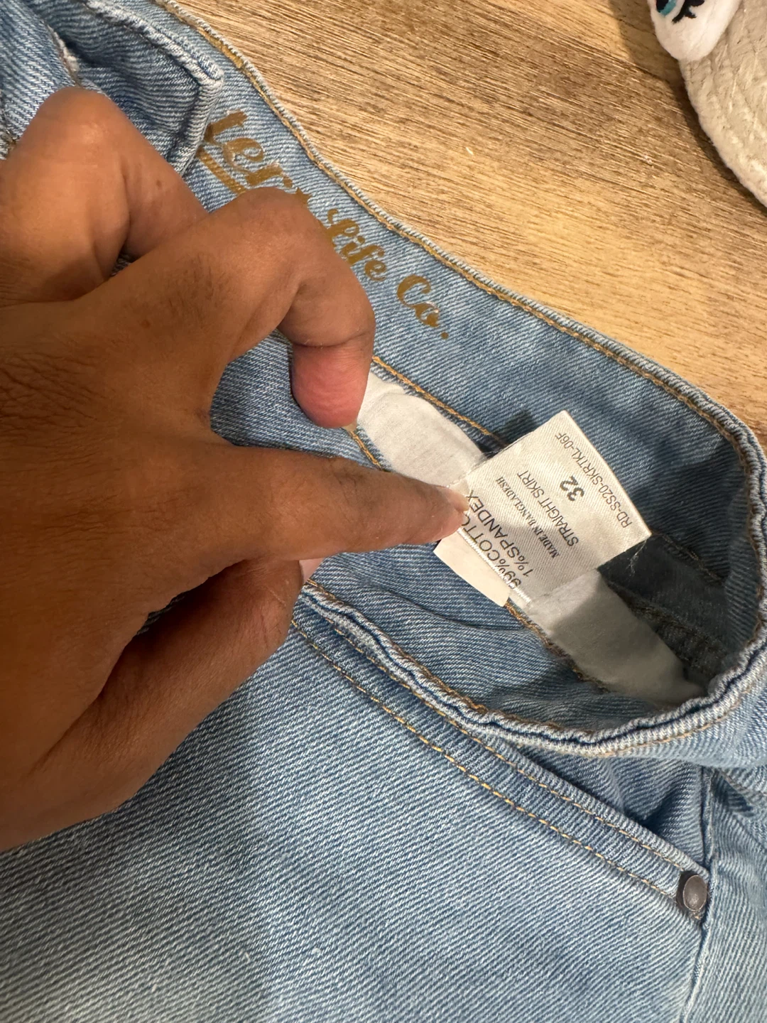 Levi Life Co. Light Wash Denim Straight Skirt - photo 3