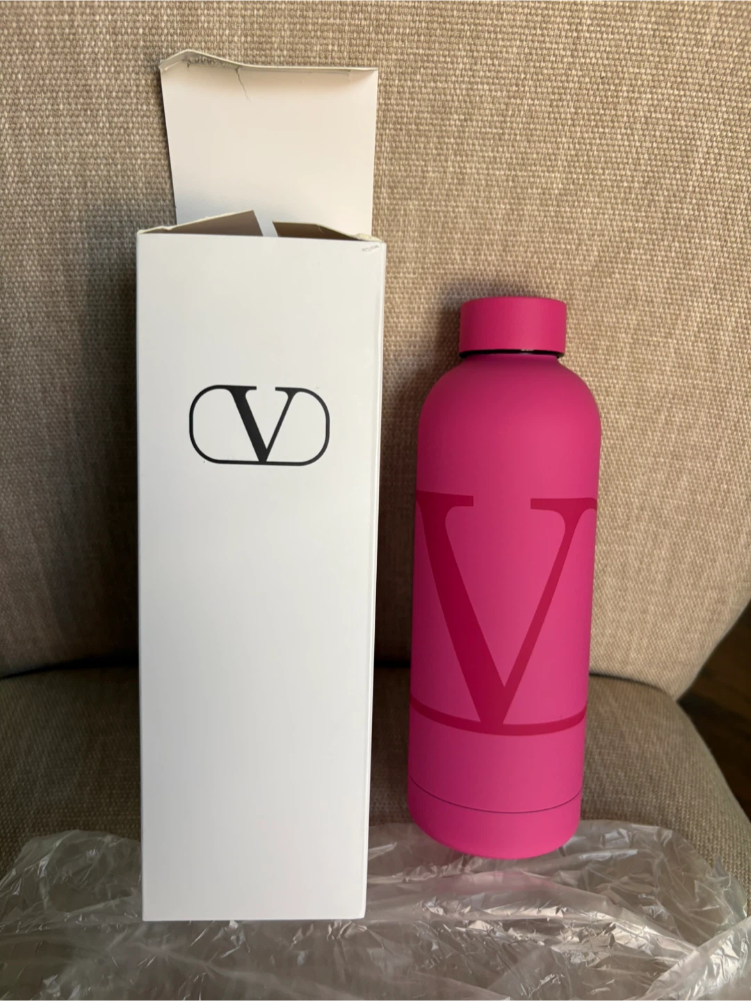Valentino Pink Water Bottle