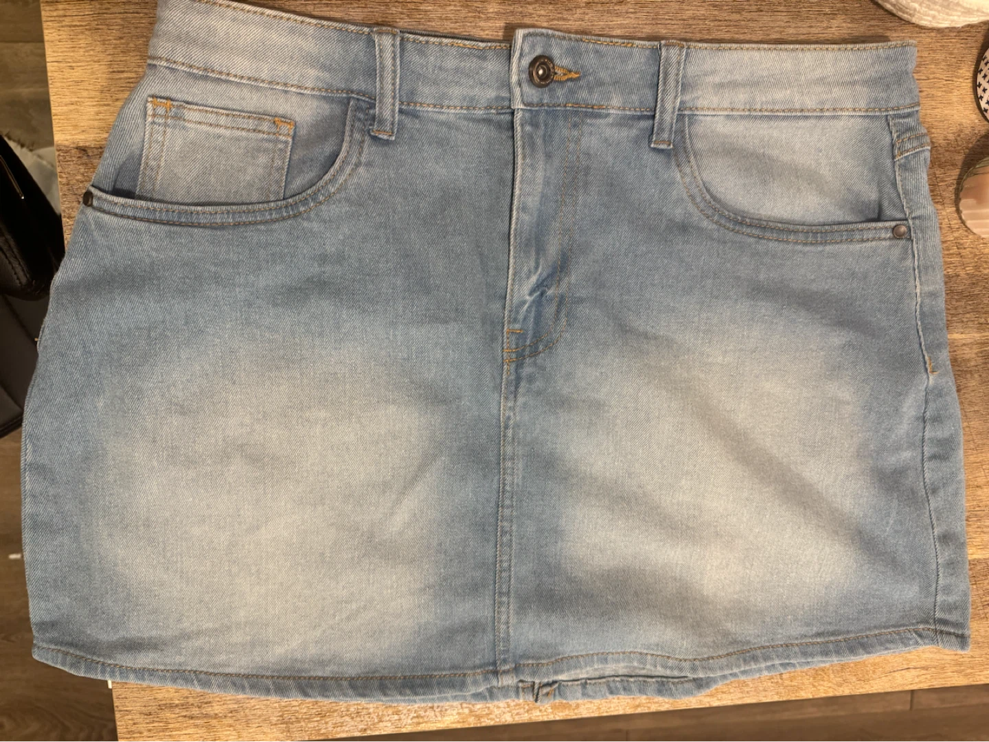 Levi Life Co. Light Wash Denim Straight Skirt