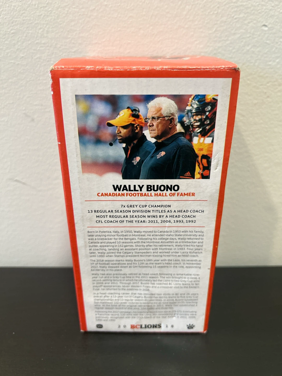 Wally Buono BC Lions Bobblehead - photo 2