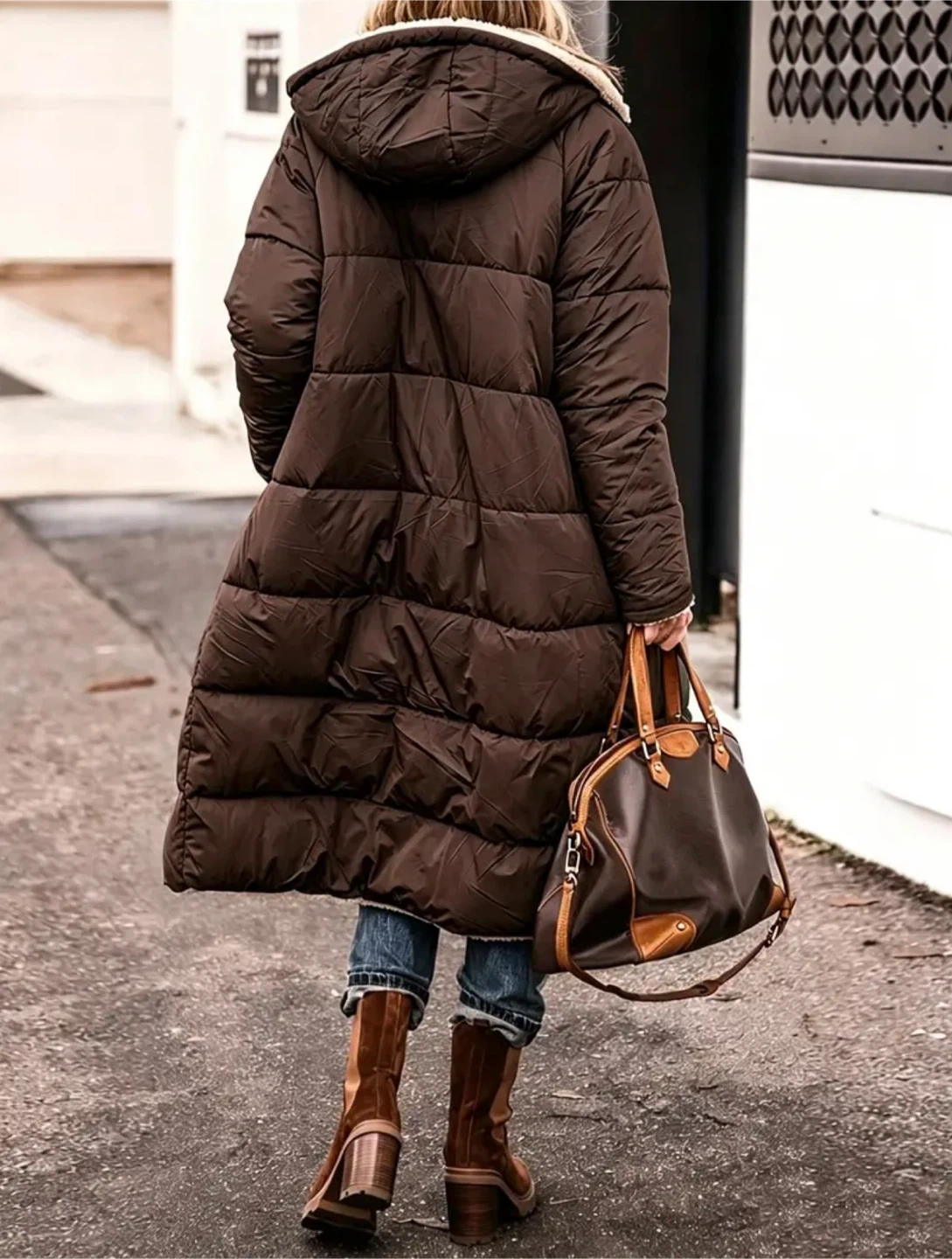 Reversible Hooded Long Coat - photo 3