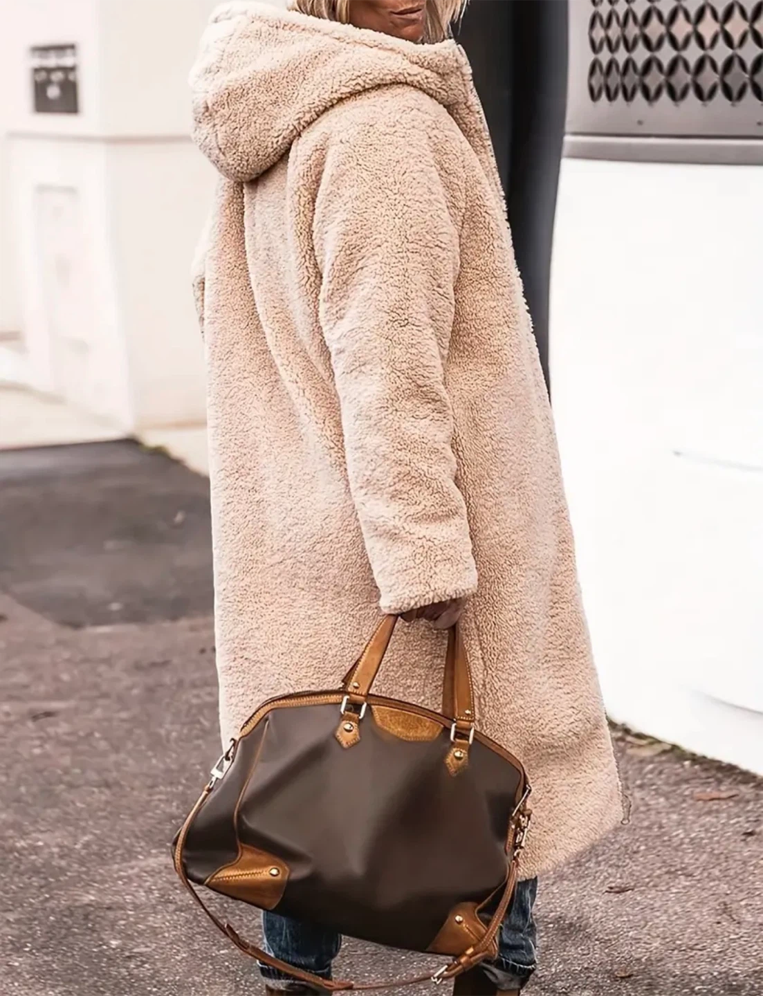 Reversible Hooded Long Coat - photo 5