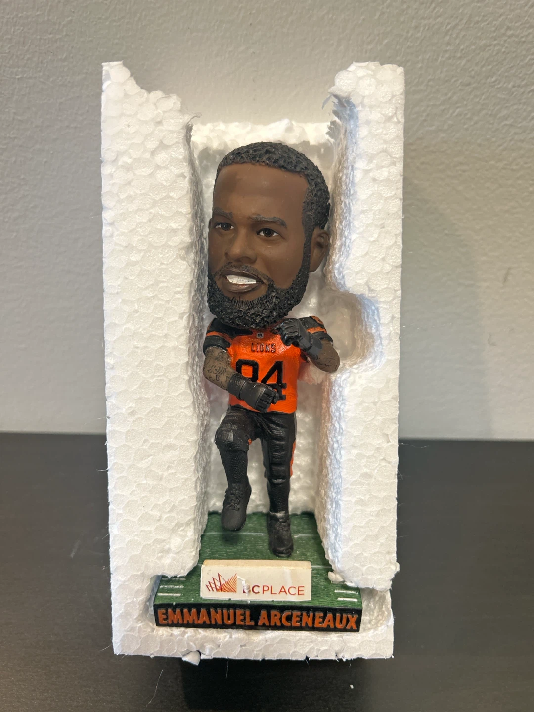 BC Lions Emmanuel Arceneaux 2017 Bobblehead - photo 3