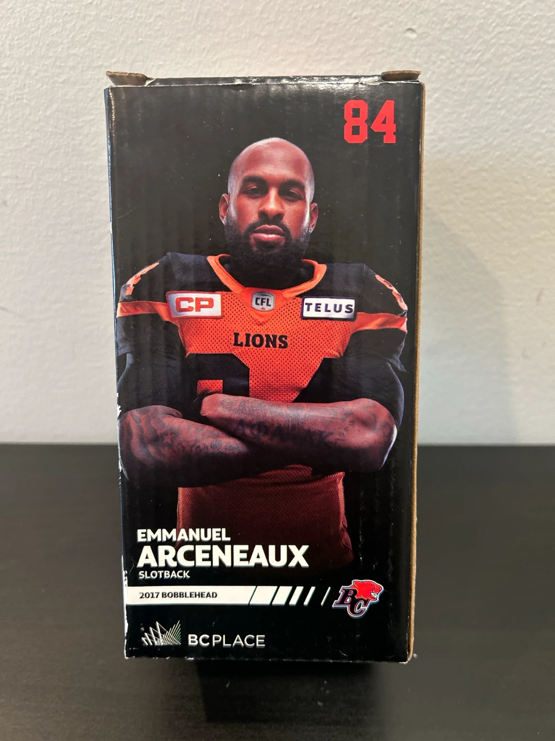 BC Lions Emmanuel Arceneaux 2017 Bobblehead - photo 4