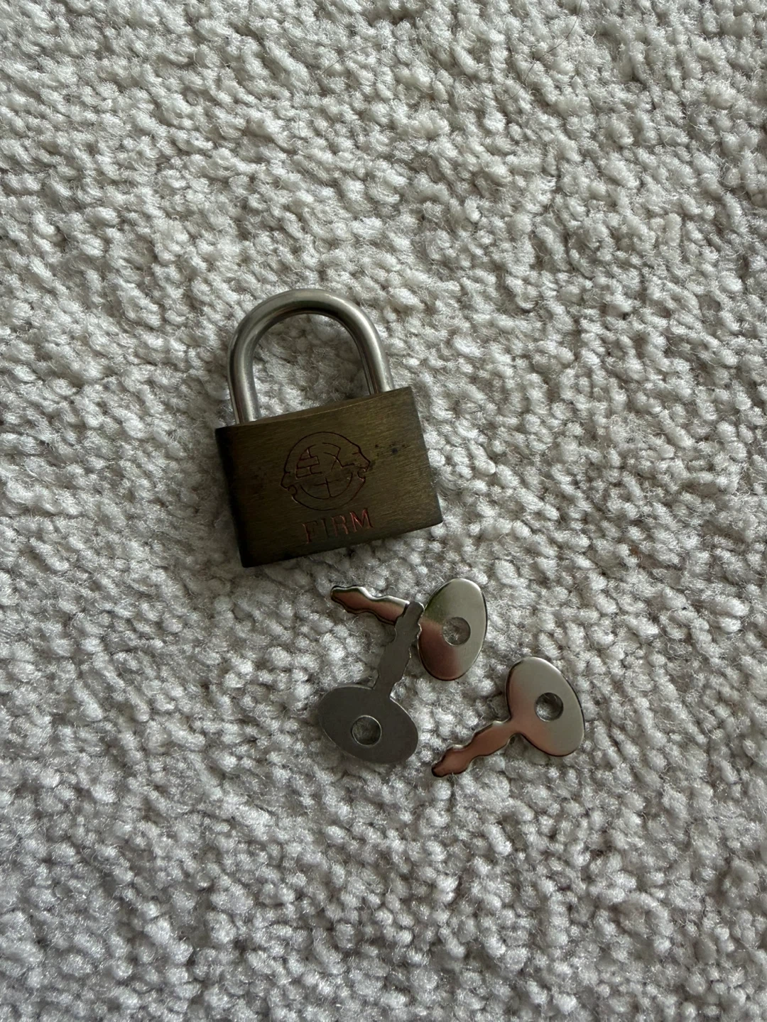 Firm Brass Padlock with 3 Keys