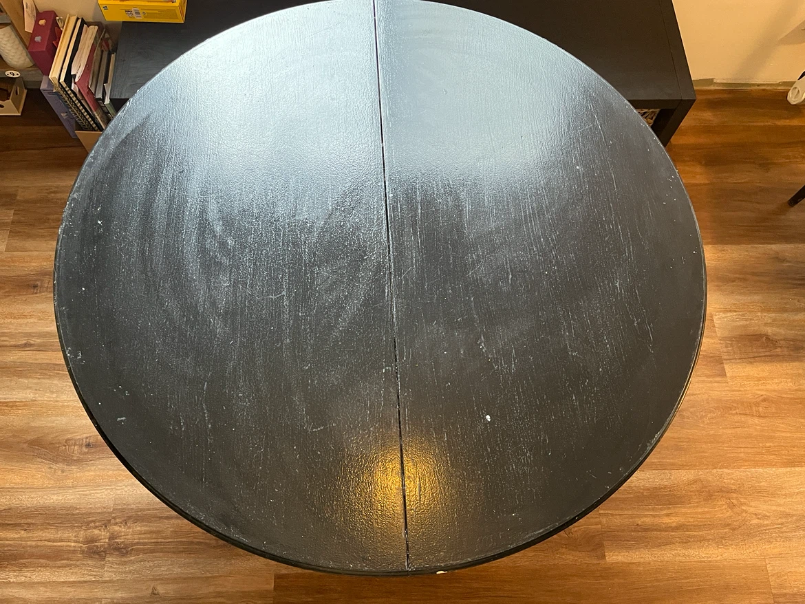 Black Expandable Dining Table - photo 2