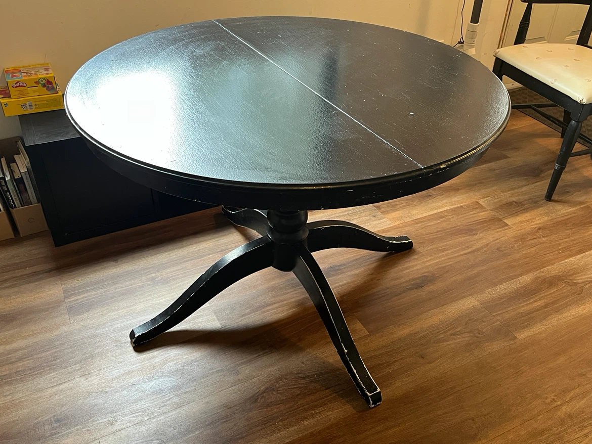 Black Expandable Dining Table - photo 3
