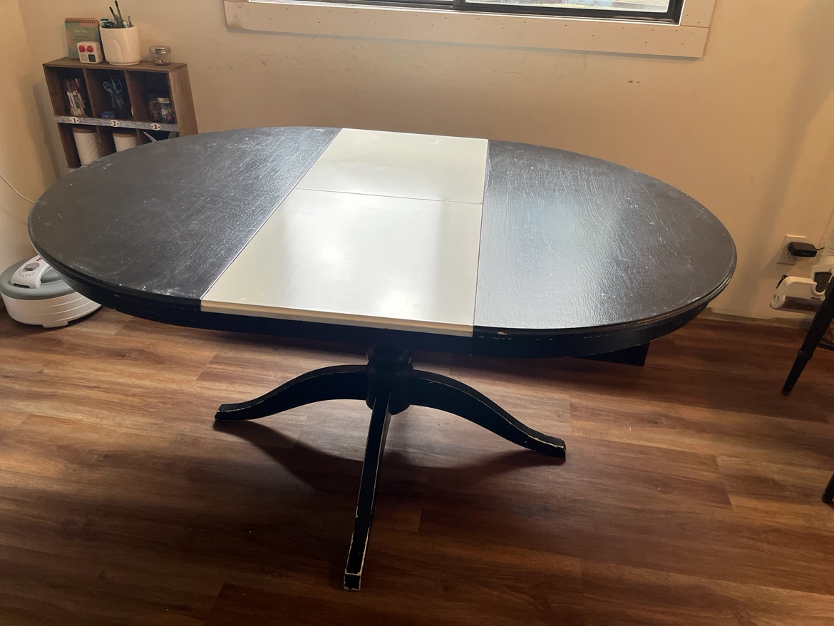 Black Expandable Dining Table - photo 4