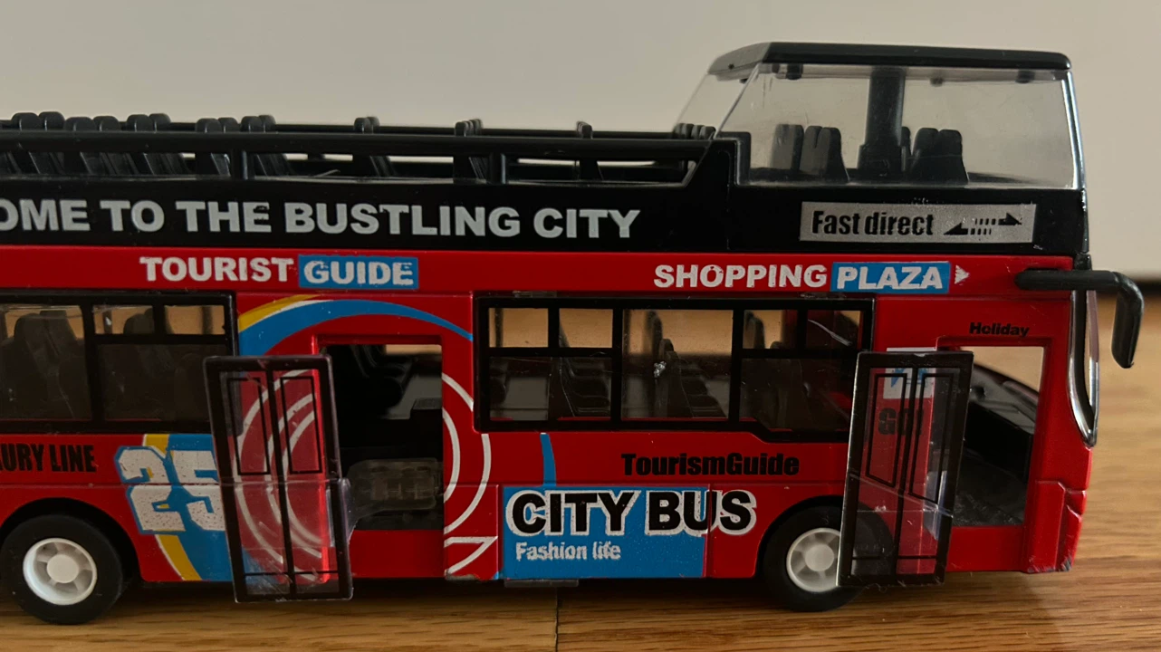 Red City Bus Toy Model - photo 3