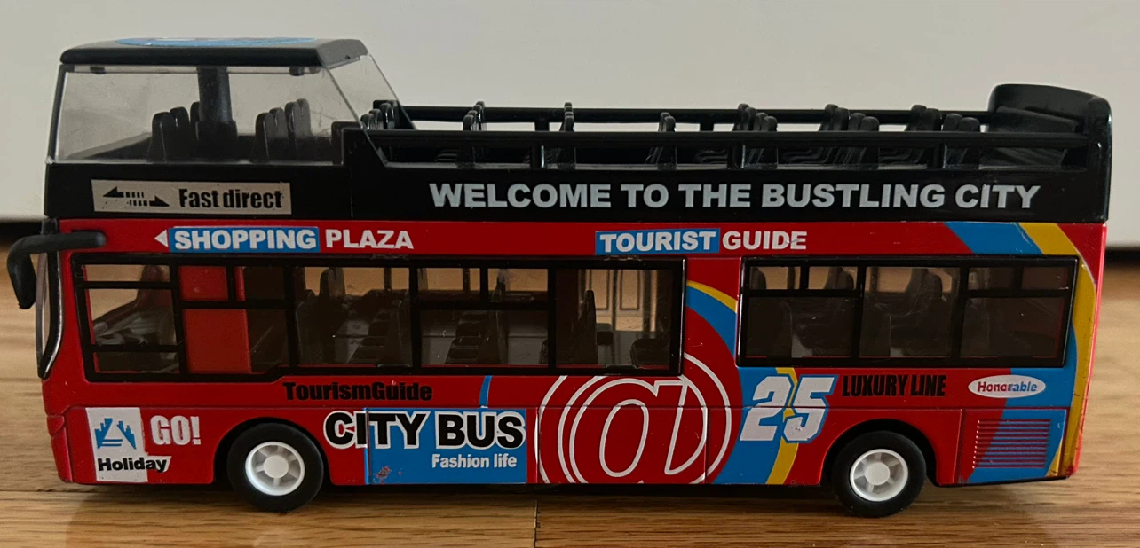 Red City Bus Toy Model - photo 5