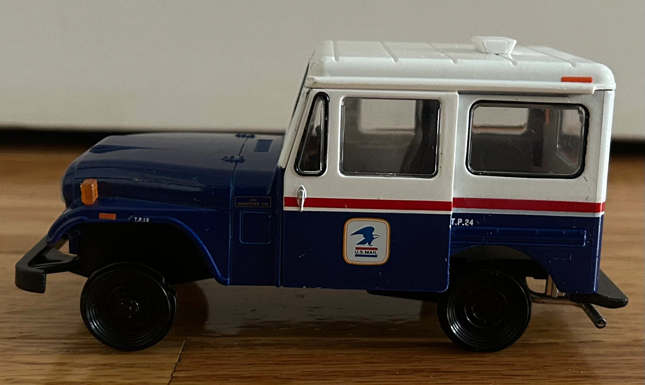 Jeep Dispatcher 100 USPS Mail Truck Diecast Model