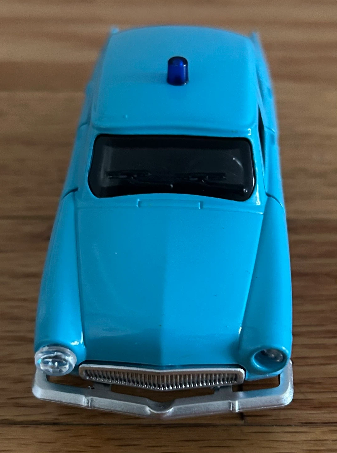 Vintage Light Blue Diecast Toy Car - photo 3