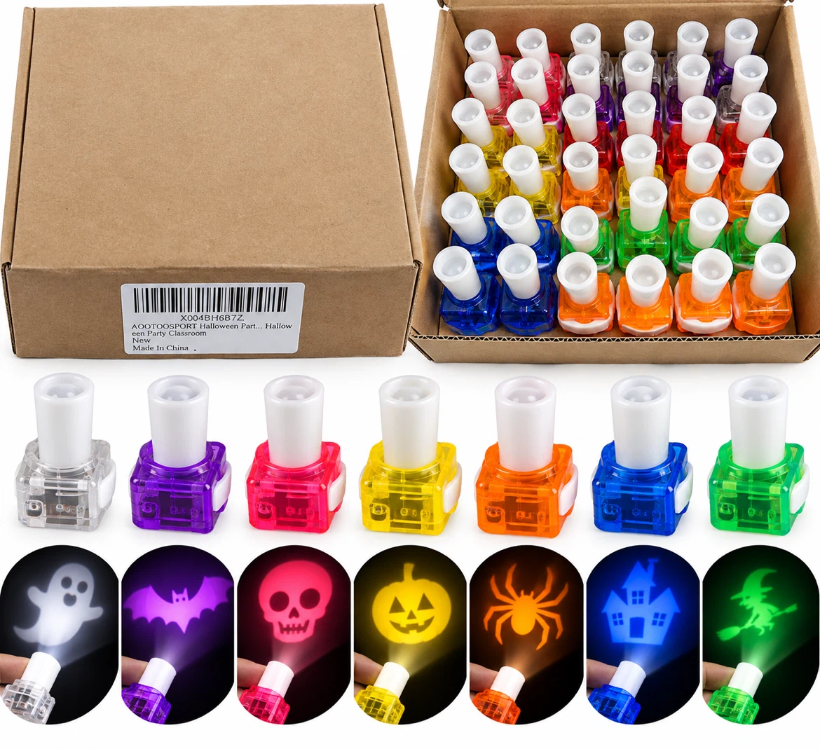 New Set of 30 Halloween Party Projection Flashlights