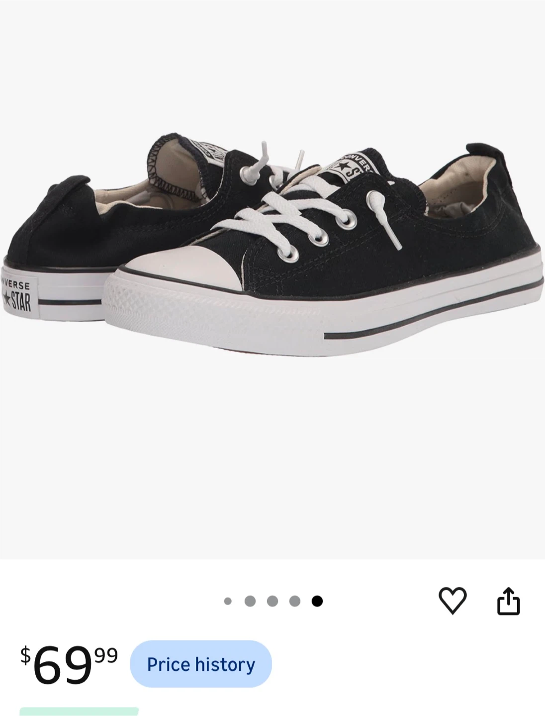 Size 5 Women’s Converse Shoreline (New in box, black)